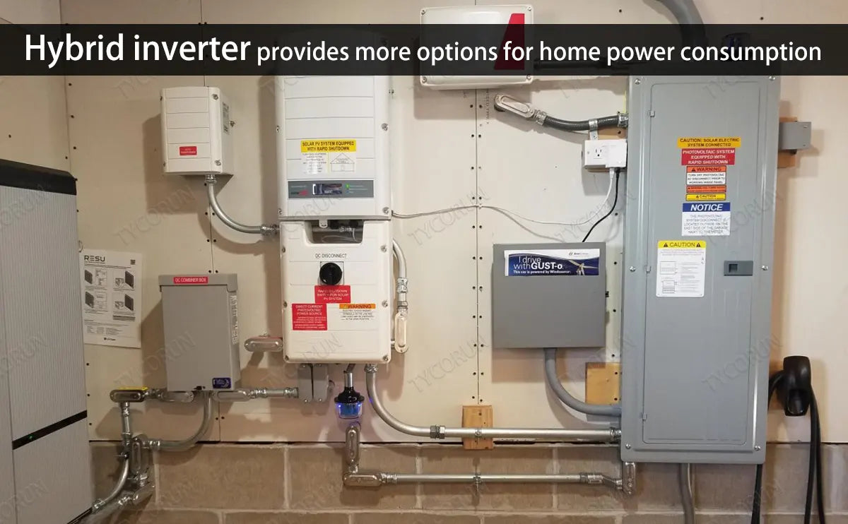 Hybrid inverter provides more options for home power consumption