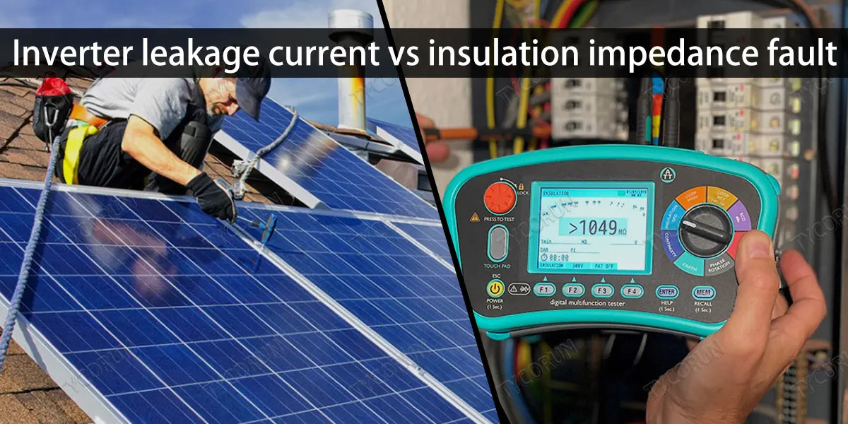 Inverter leakage current vs insulation impedance fault