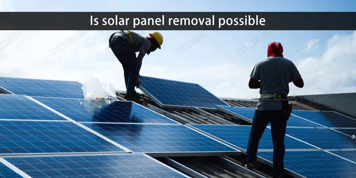 Is solar panel removal possible