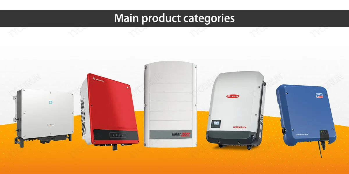 Main product categories