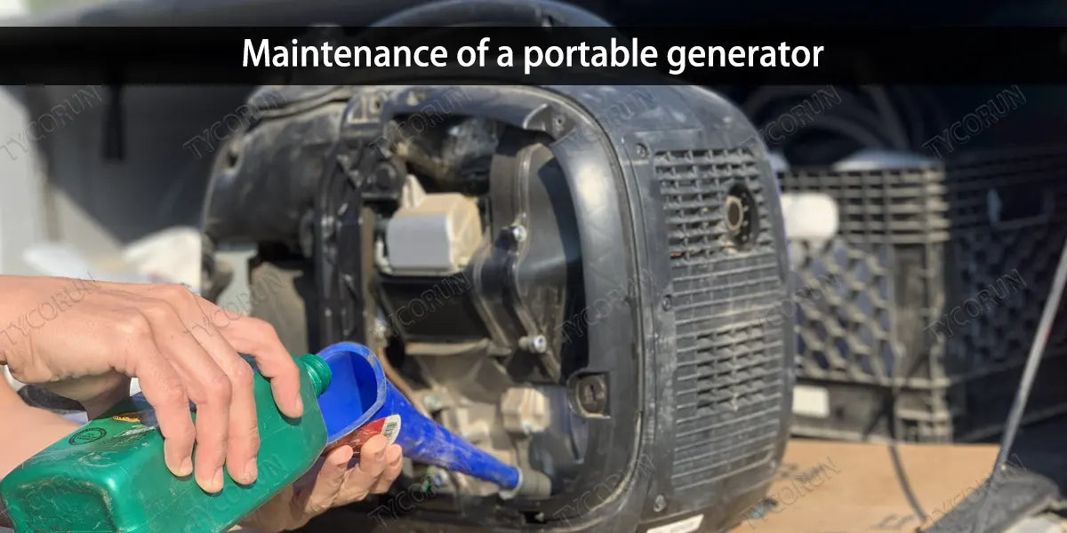 Maintenance of a portable generator