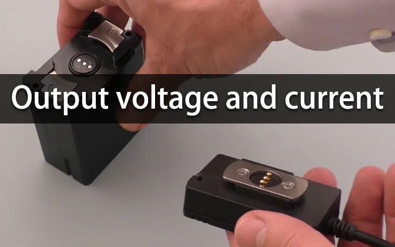 Output voltage and current