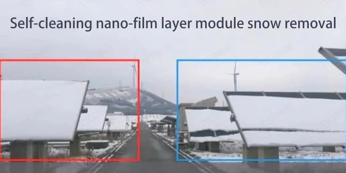 Self-cleaning-nano-film-layer-module-snow-removal