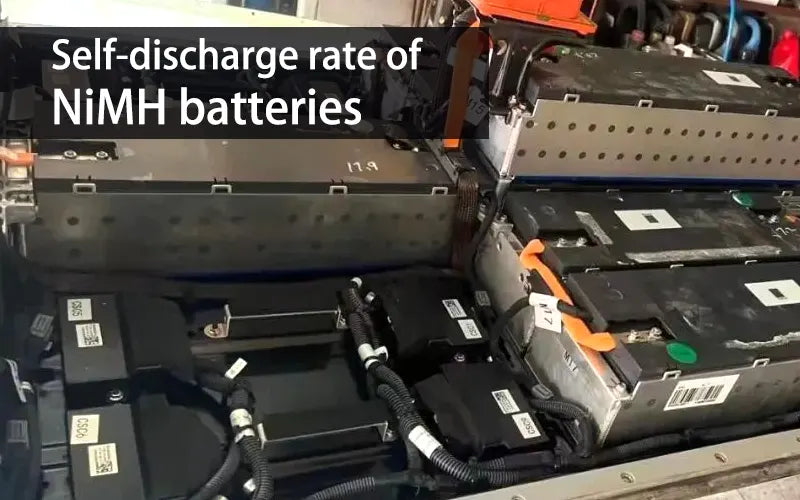 Self-discharge rate of NiMH batteries