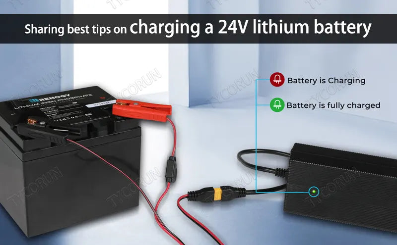 Sharing best tips on charging 24V lithium battery-Tycorun Batteries