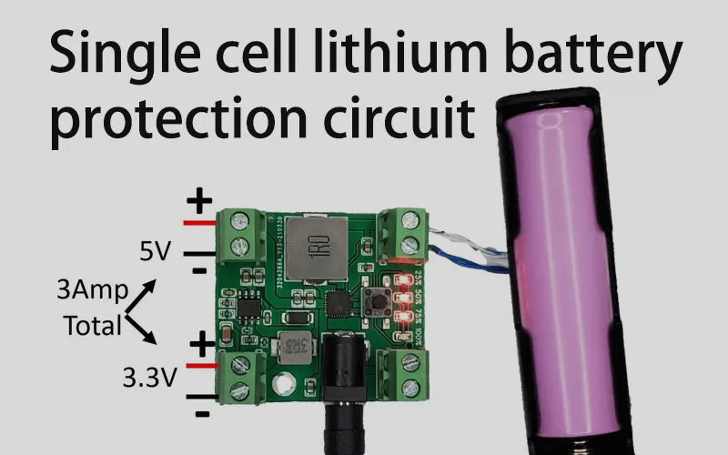 Single cell lithium battery protection circuit