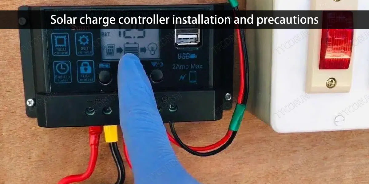 Solar charge controller installation and precautions