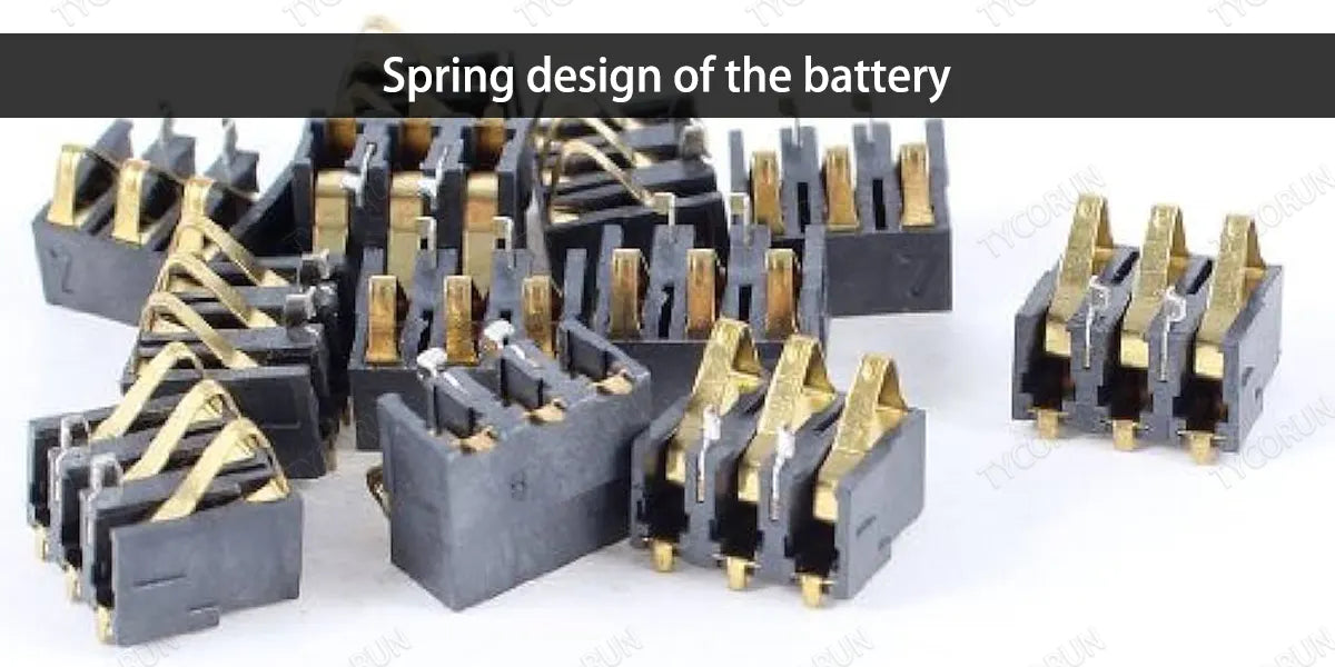 Spring design of the battery