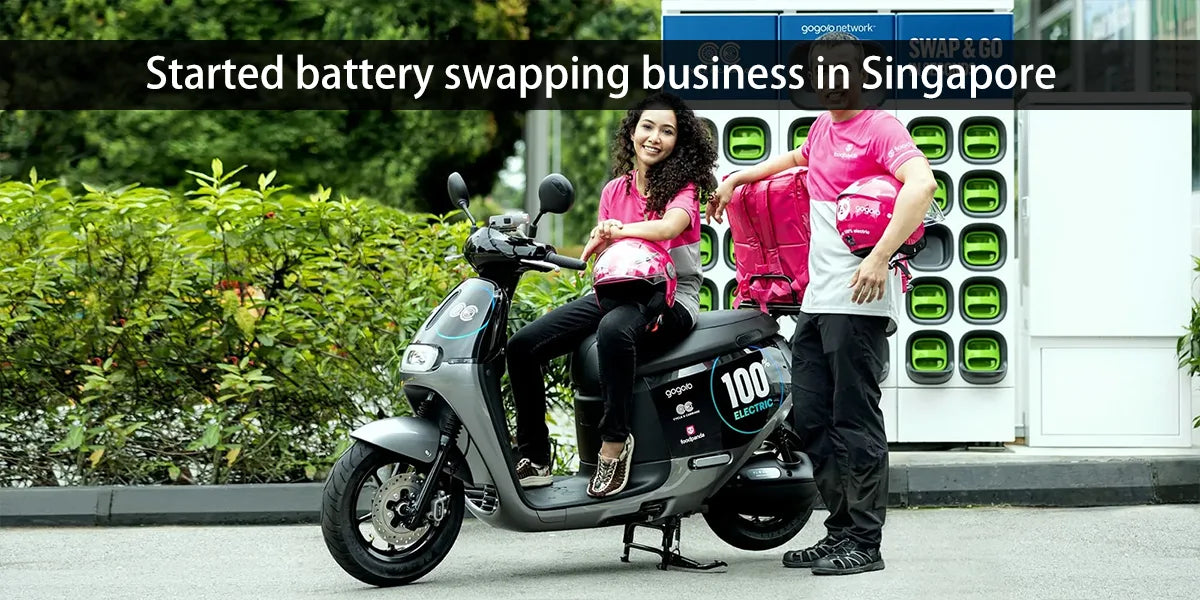 Started battery swapping business in Singapore