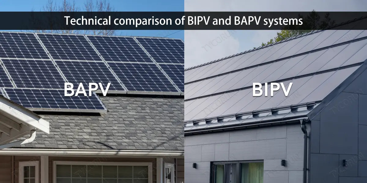 Technical comparison of BIPV and BAPV systems