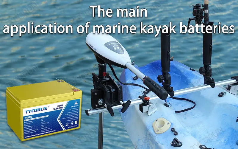 The main application of marine kayak batteries