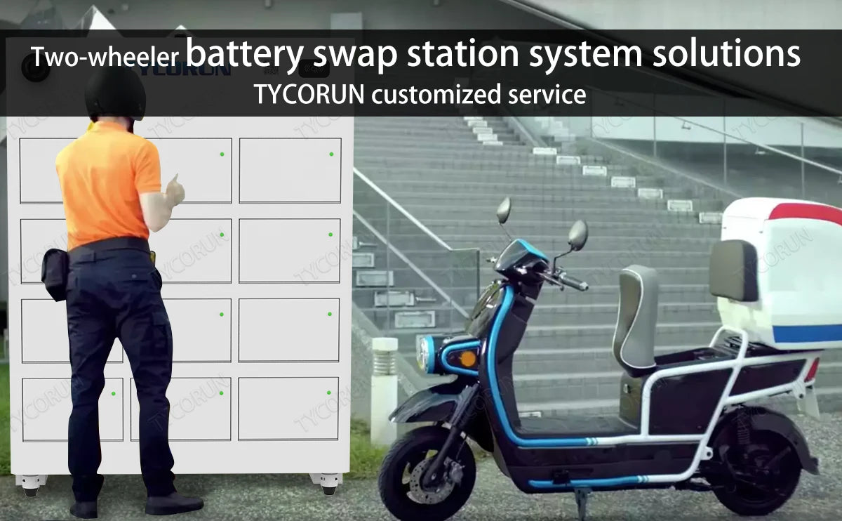 Two-wheeler battery swap station system solutions - TYCORUN customized service