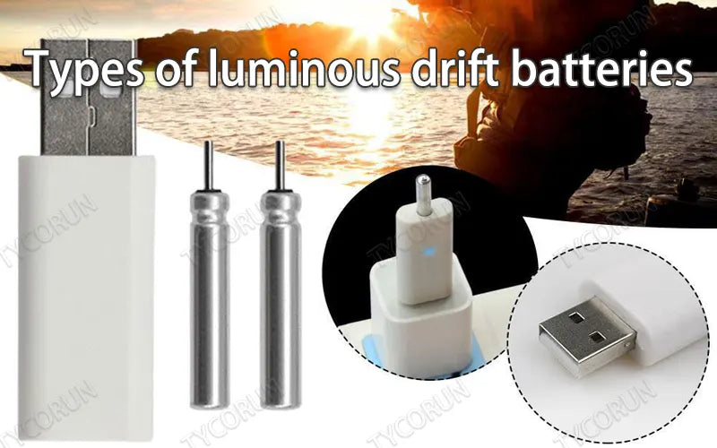 Types of luminous drift batteries