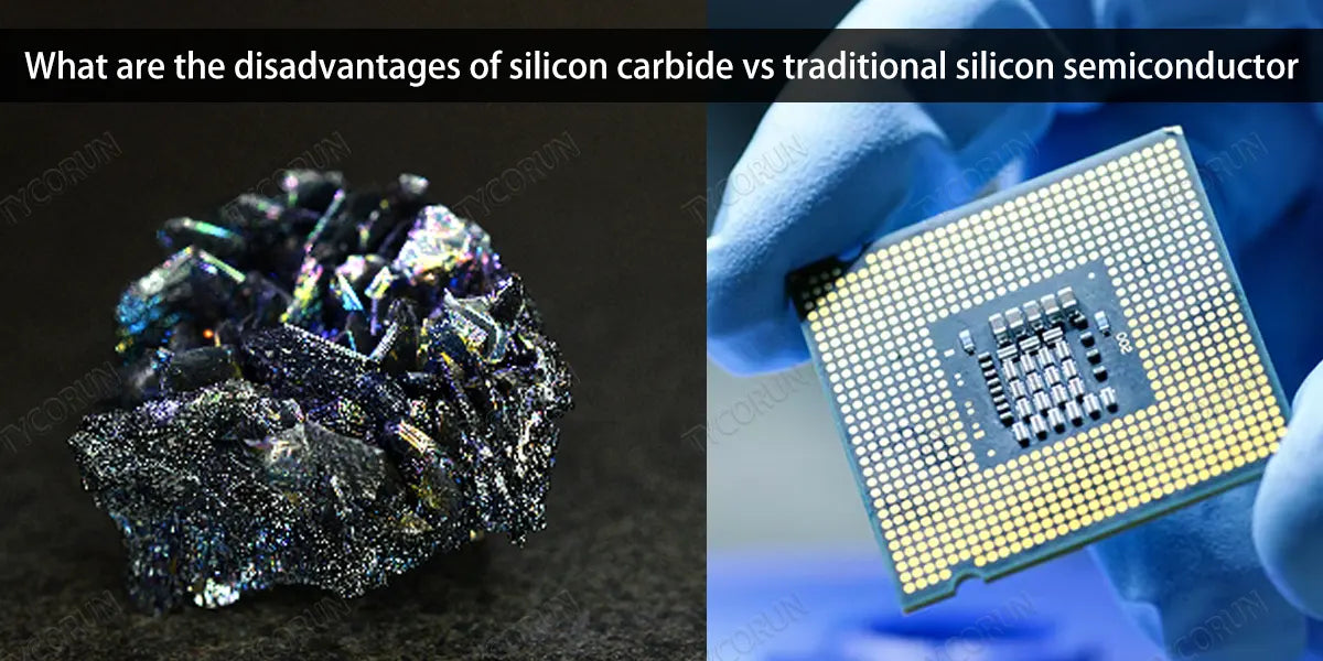 What are the disadvantages of silicon carbide vs traditional silicon semiconductor