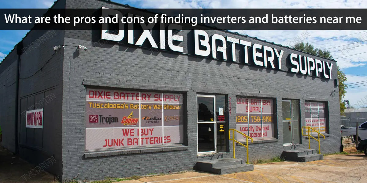 What are the pros and cons of finding inverters and batteries near me