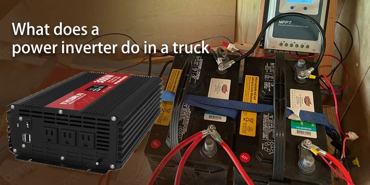 What does a power inverter do in a truck