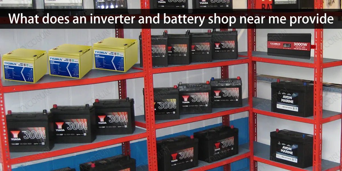 What does an inverter and battery shop near me provide