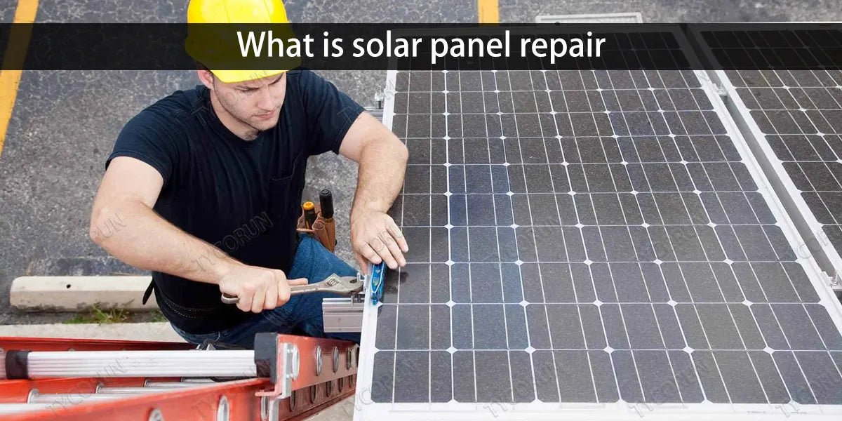 What is solar panel repair