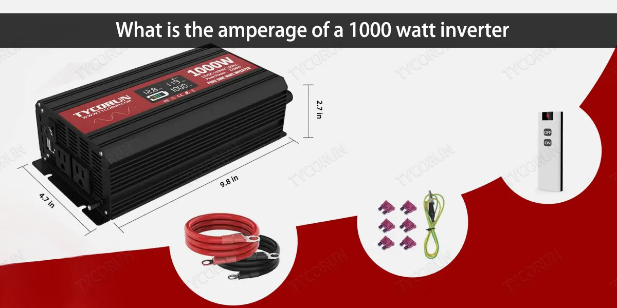 What is the amperage of a 1000 watt inverter