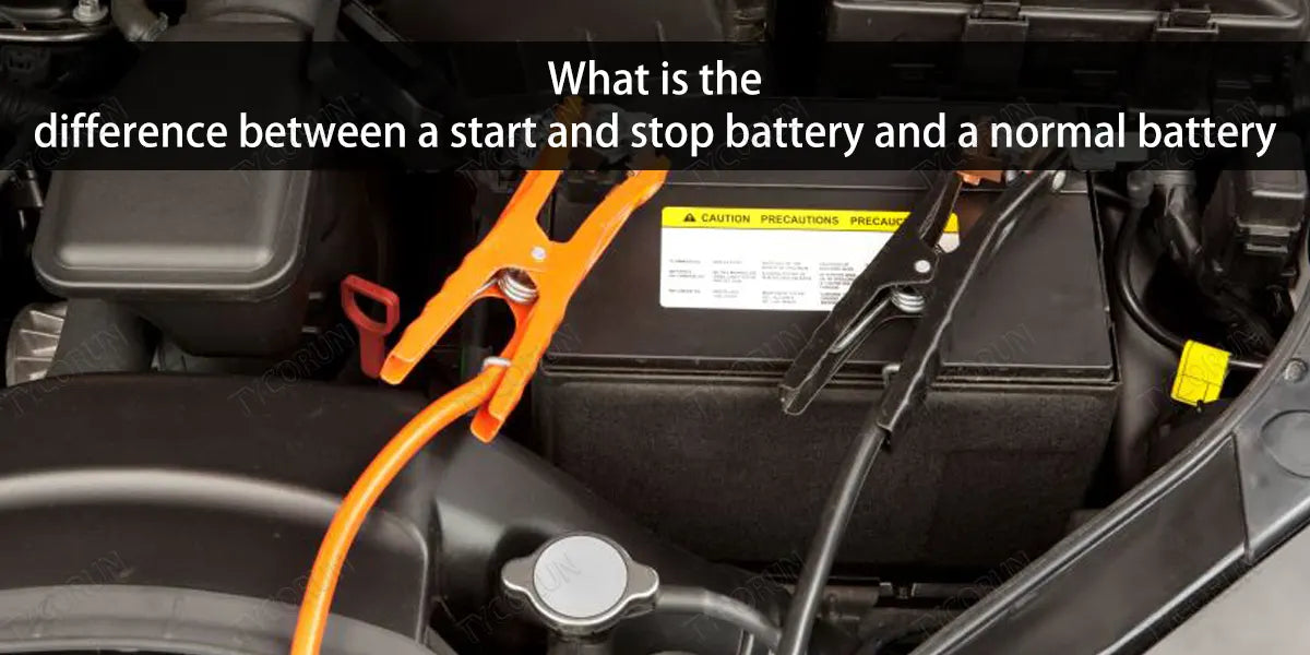 What is the difference between a start and stop battery and a normal battery