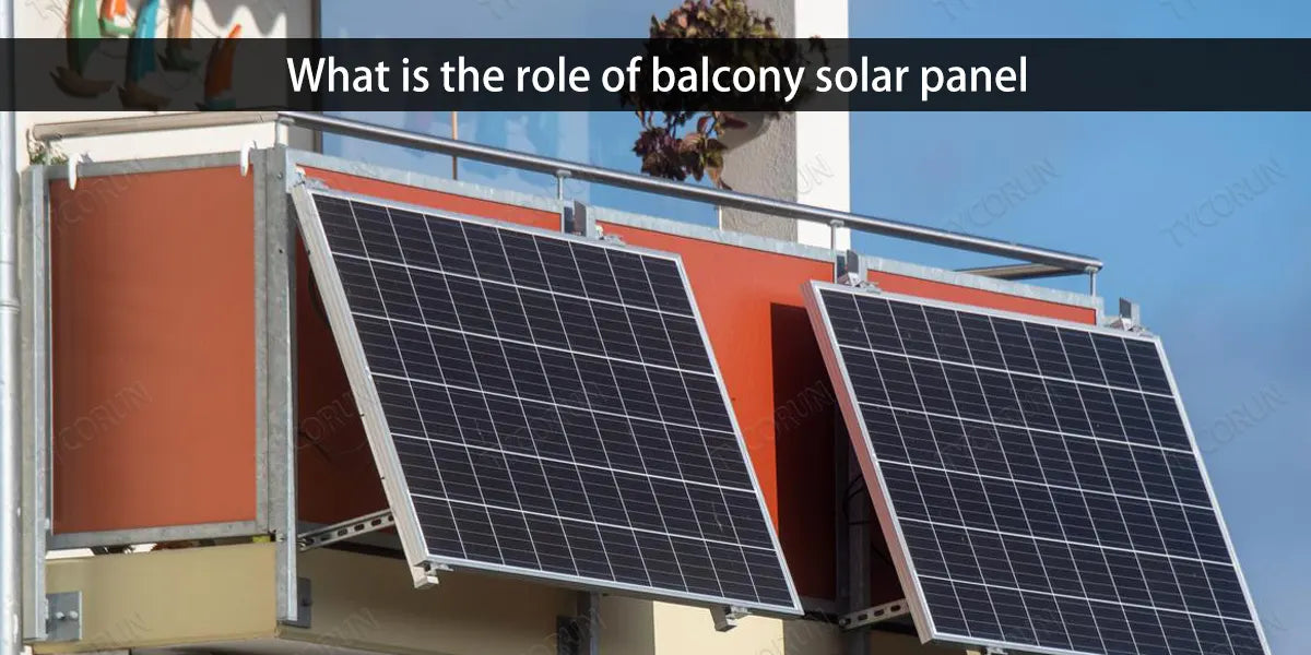 What is the role of balcony solar panel