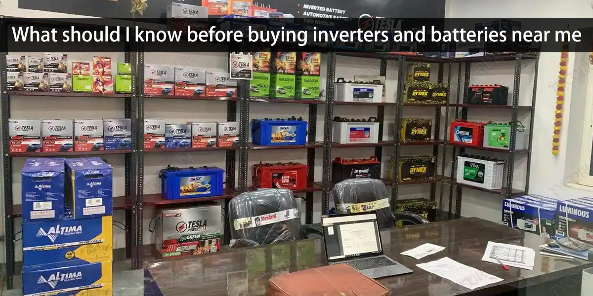 What should I know before buying inverters and batteries near me