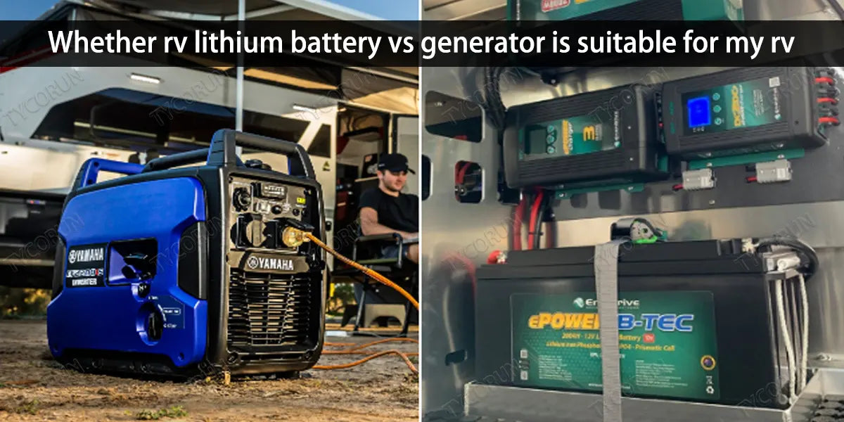 Whether rv lithium battery vs generator is suitable for my rv