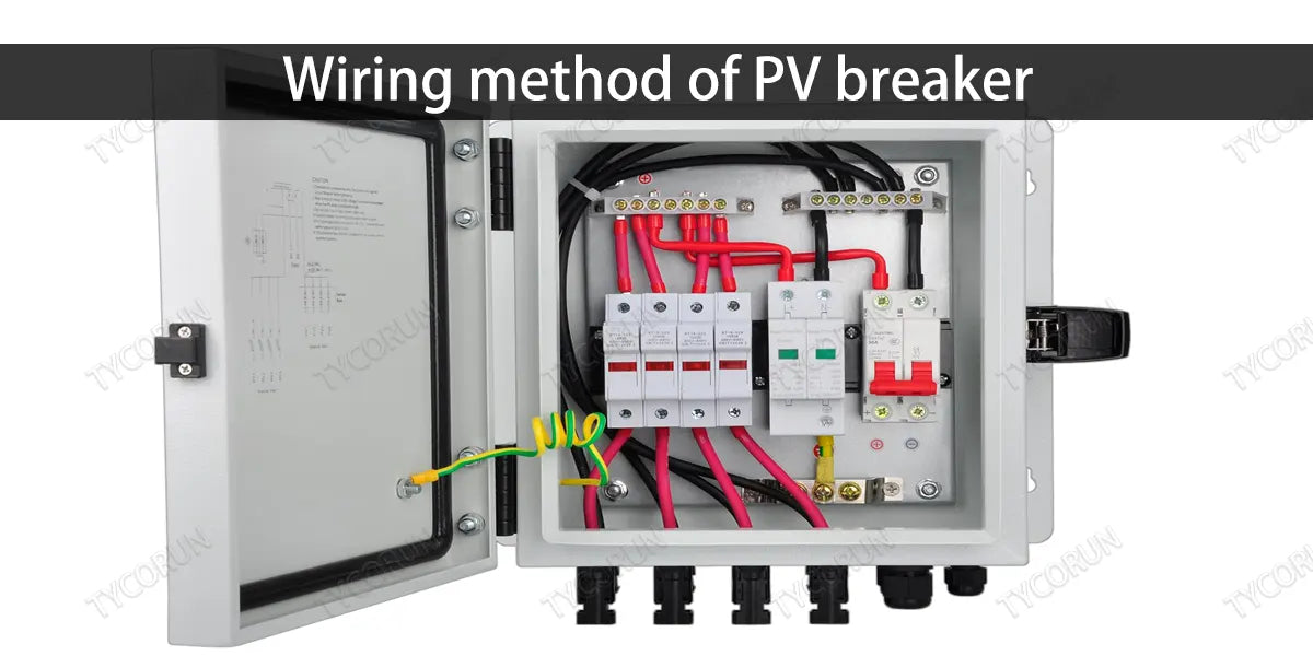 Wiring method of PV breaker