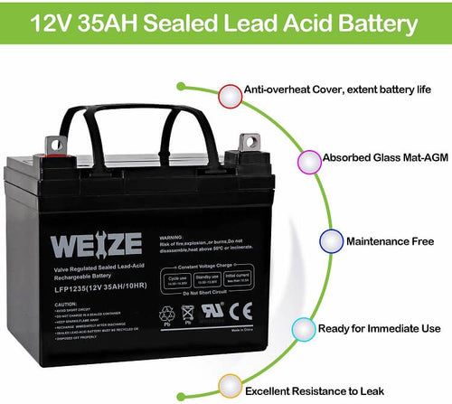 Weize Lawn Tractor Battery