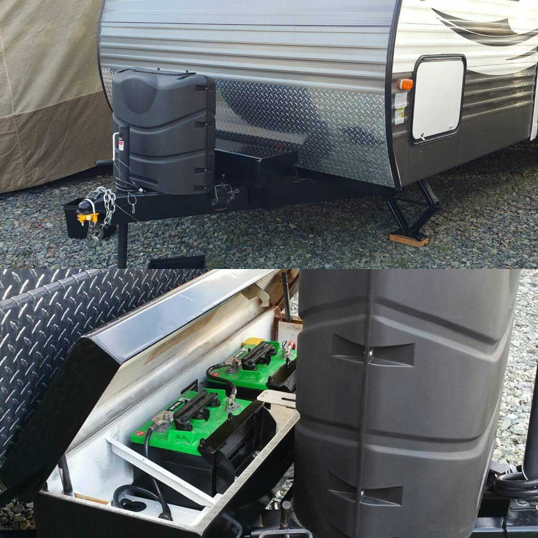 How can I protect my travel trailer battery?