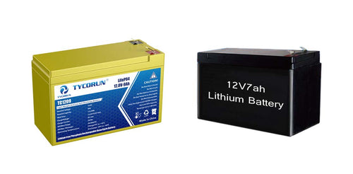 Is a 12v 9ah lithium battery differs from a 12v 7ah lithium battery