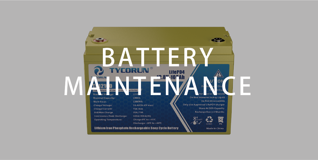 How the maintenance of a 12v 100ah lithium -ion battery is done