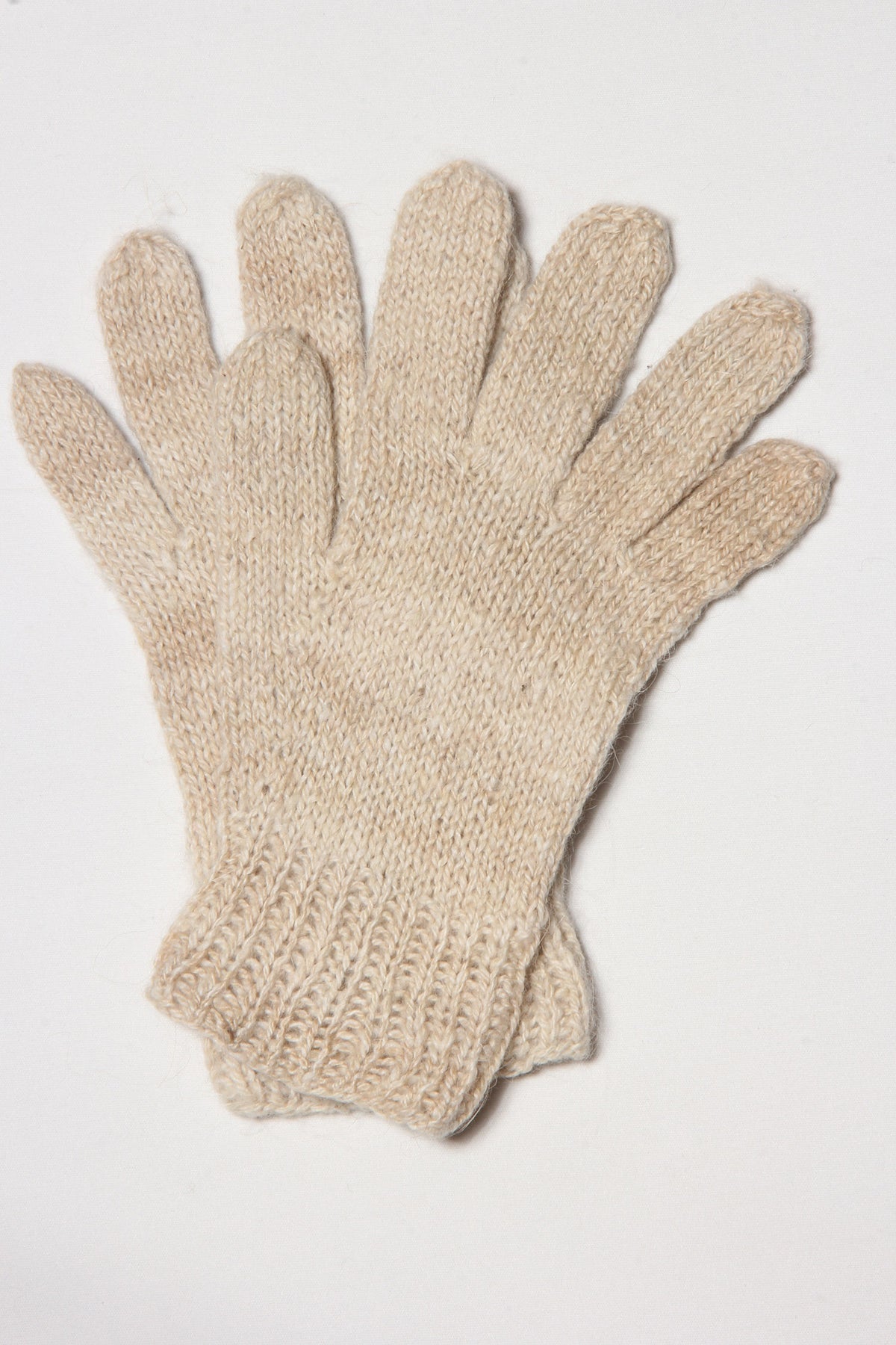 Cream Alpaca Gloves