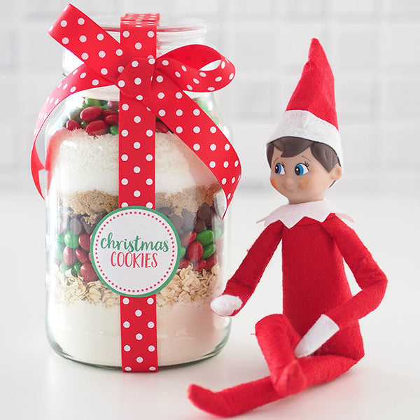 Image of Christmas Cookies in a Jar Labels