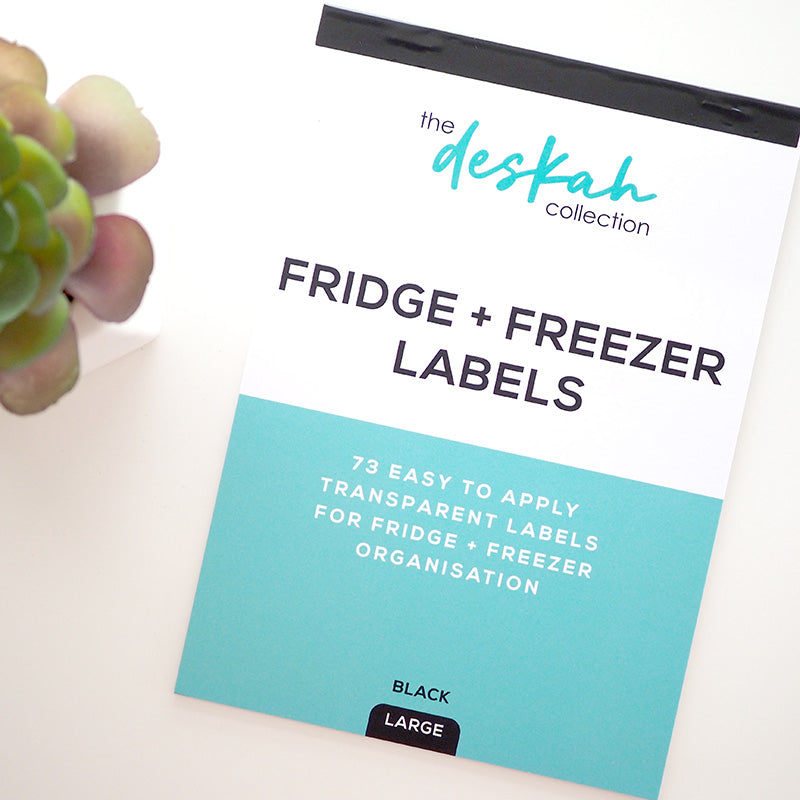 Image of Fridge + Freezer Labels - Sticker Pack FRIDGE , FREEZg, La BeL g Black 