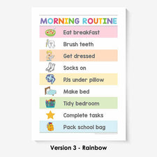 Kids Routine Charts - Morning — OrganisedHQ