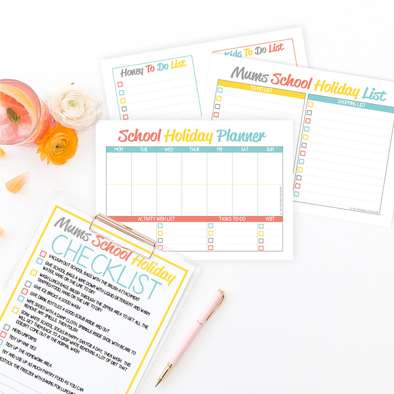Image of School Holiday Planner and Checklist Bundle