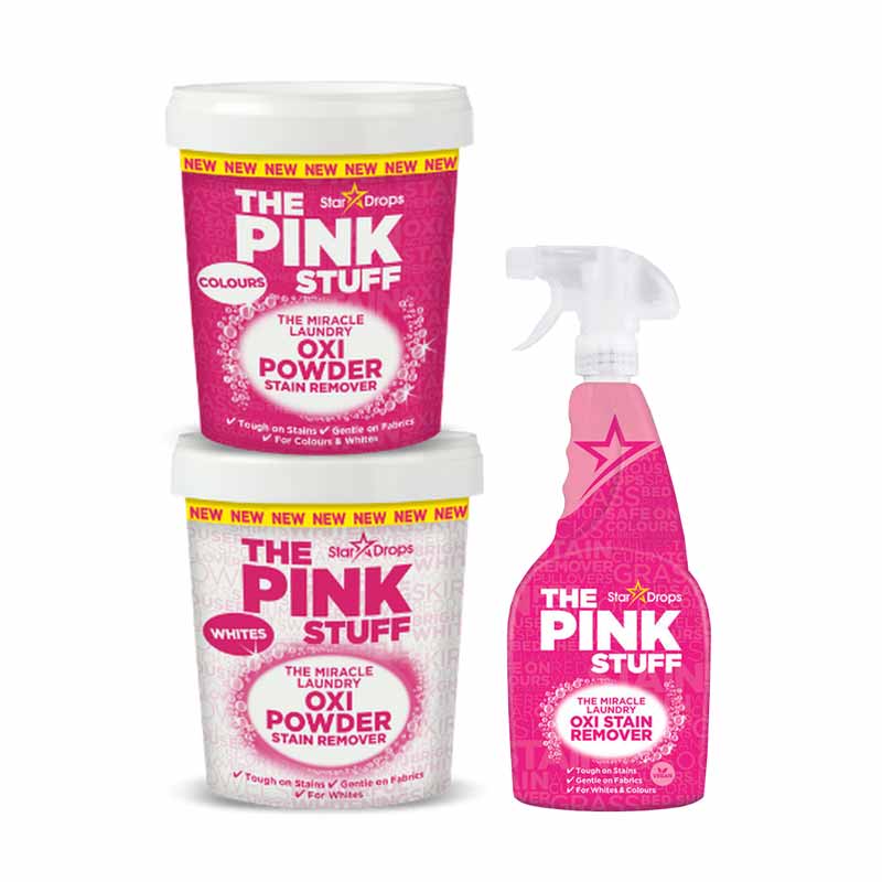 The Pink Stuff laundry bundle - available at OrganisedHQ