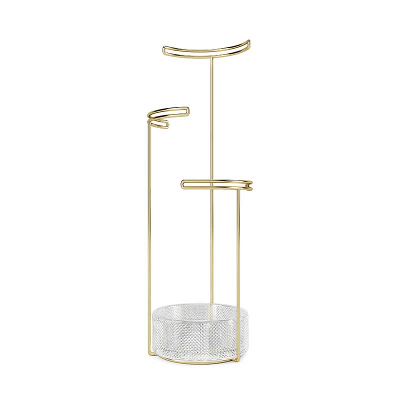 Image of Umbra Tesora Jewellery Stand - Brass