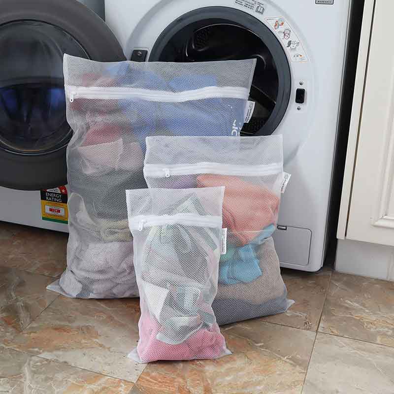 Image of Eco Basics Recycled Plastic Laundry Bags 3 Pk