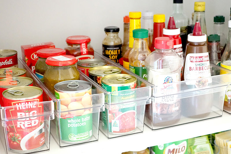 How to organise a small pantry with deep shelves - The Organised Housewife