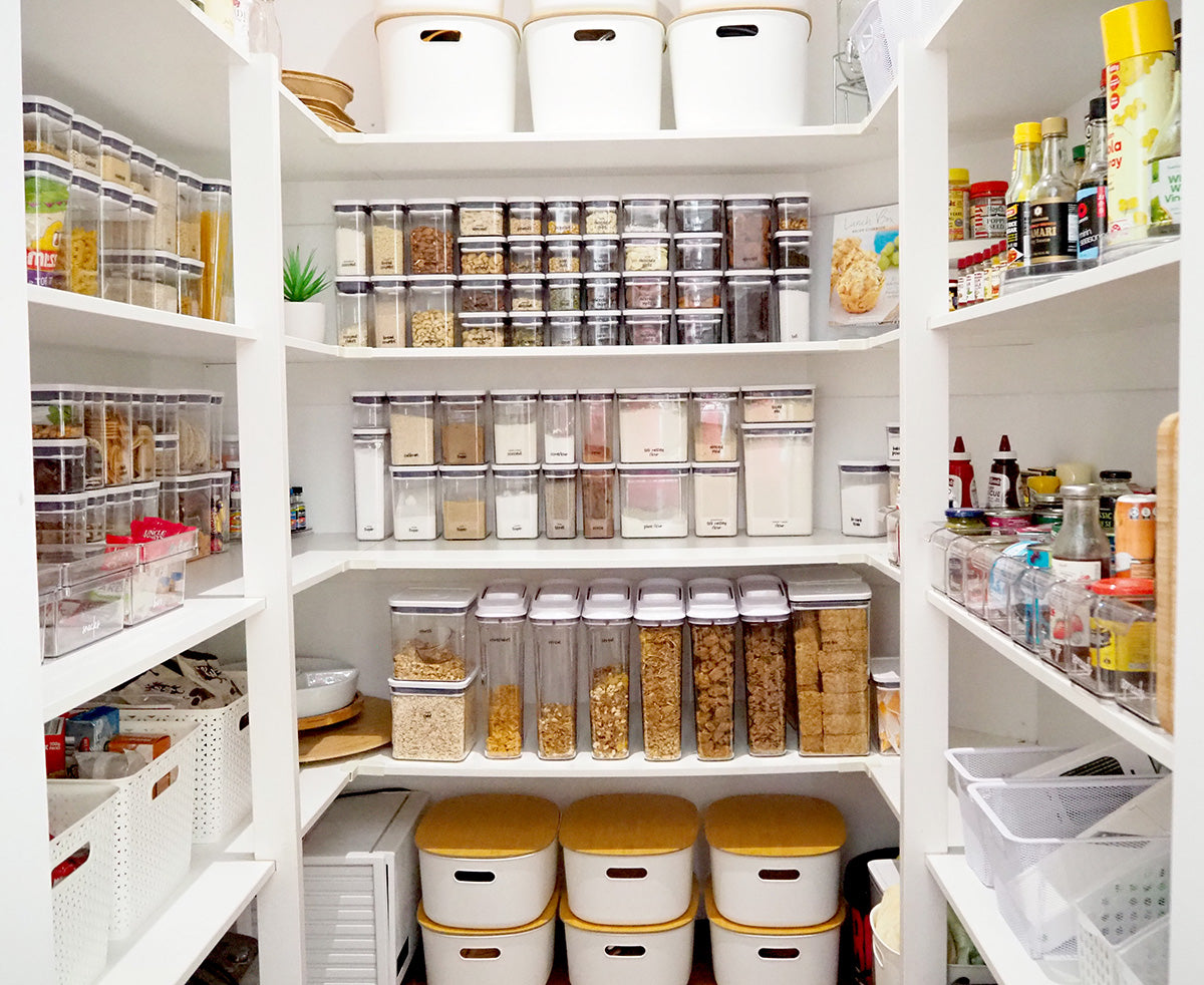 How to organise a small pantry with deep shelves - The Organised Housewife