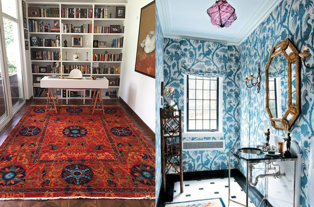 Liven up small overlooked spaces with big, bold patterning.