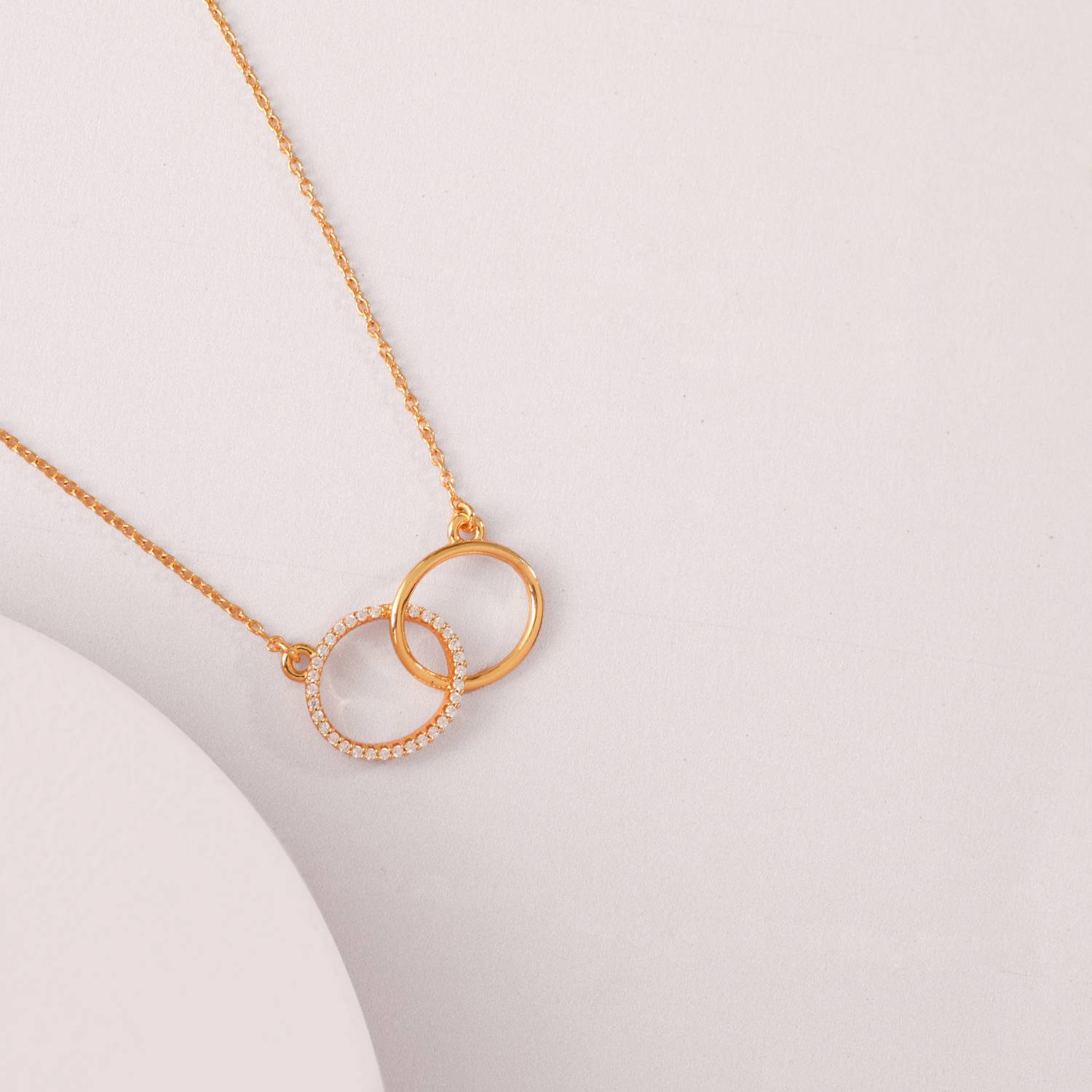 Discover Ring Charm Delicate Silver Pendant Necklace