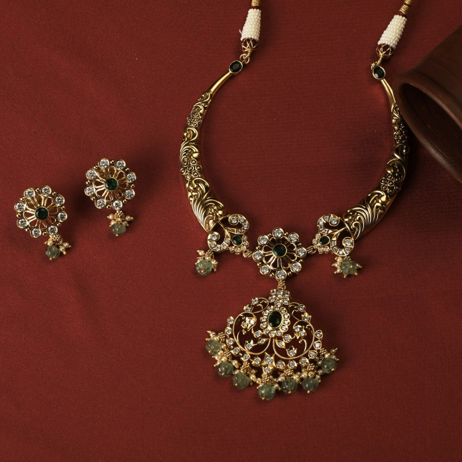 Buy Sidhya Antique Necklace Set