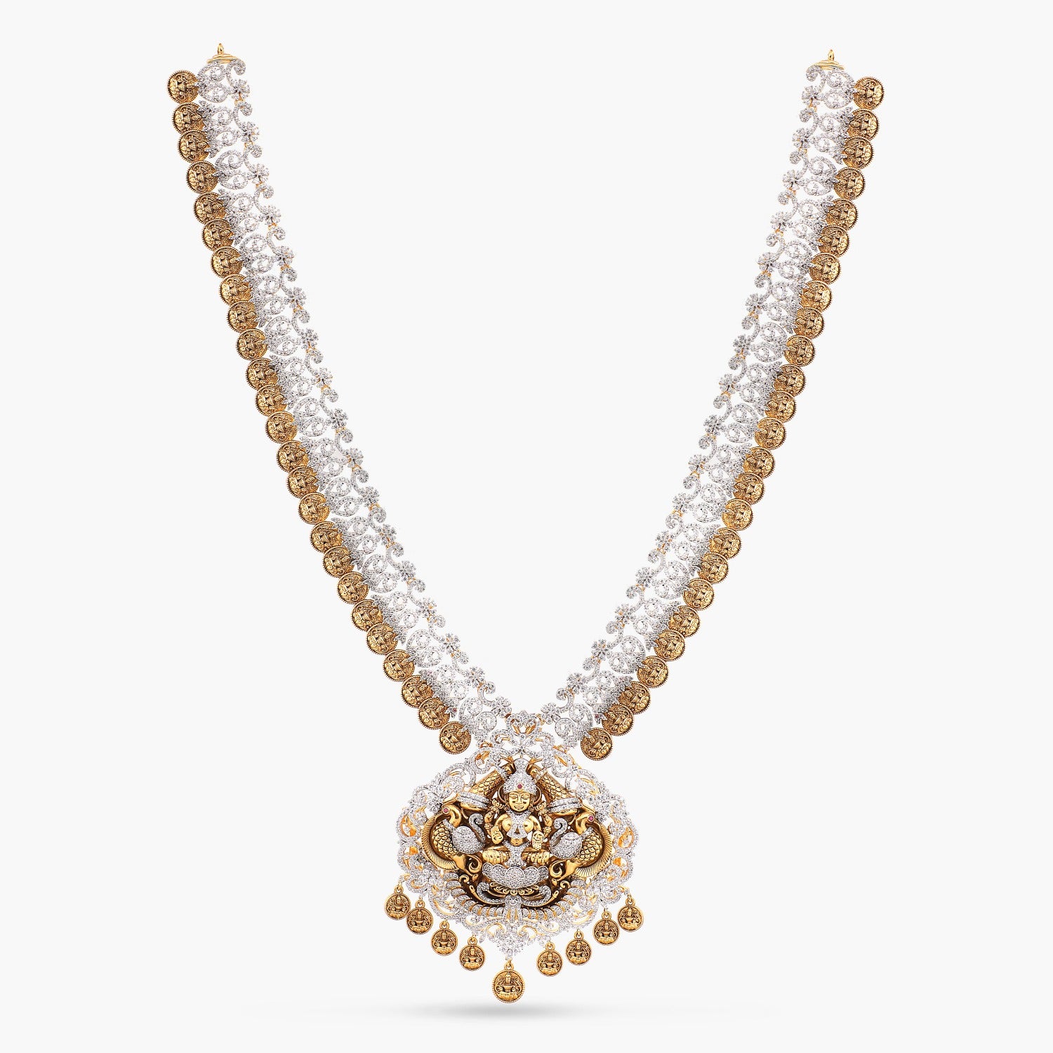 Buy Ishita CZ Silver Long Necklace