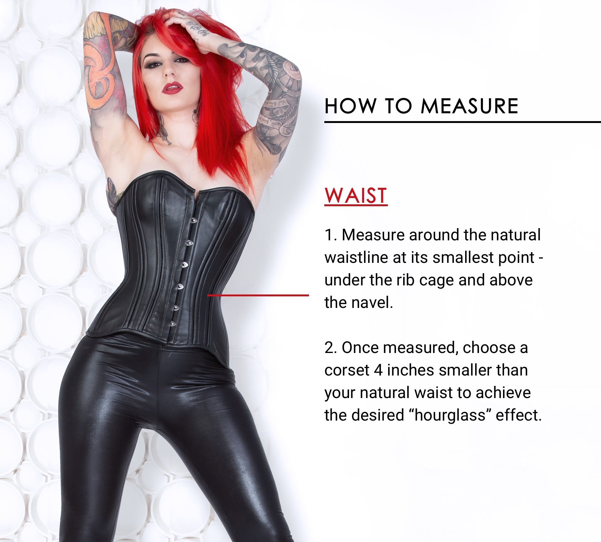 How to measure your corset size
