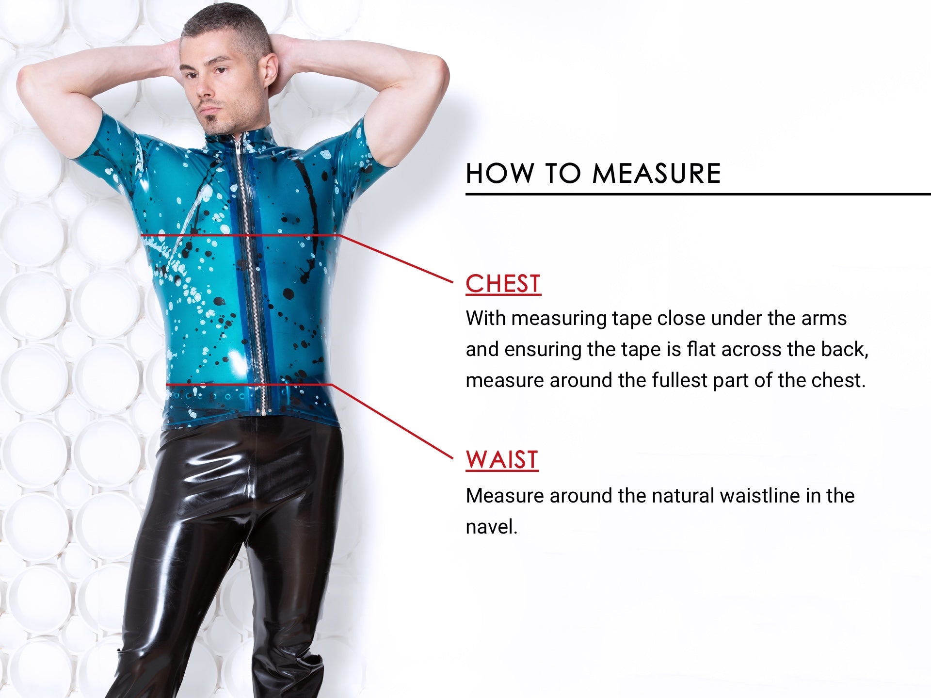 Mens size guide - how to measure yourself