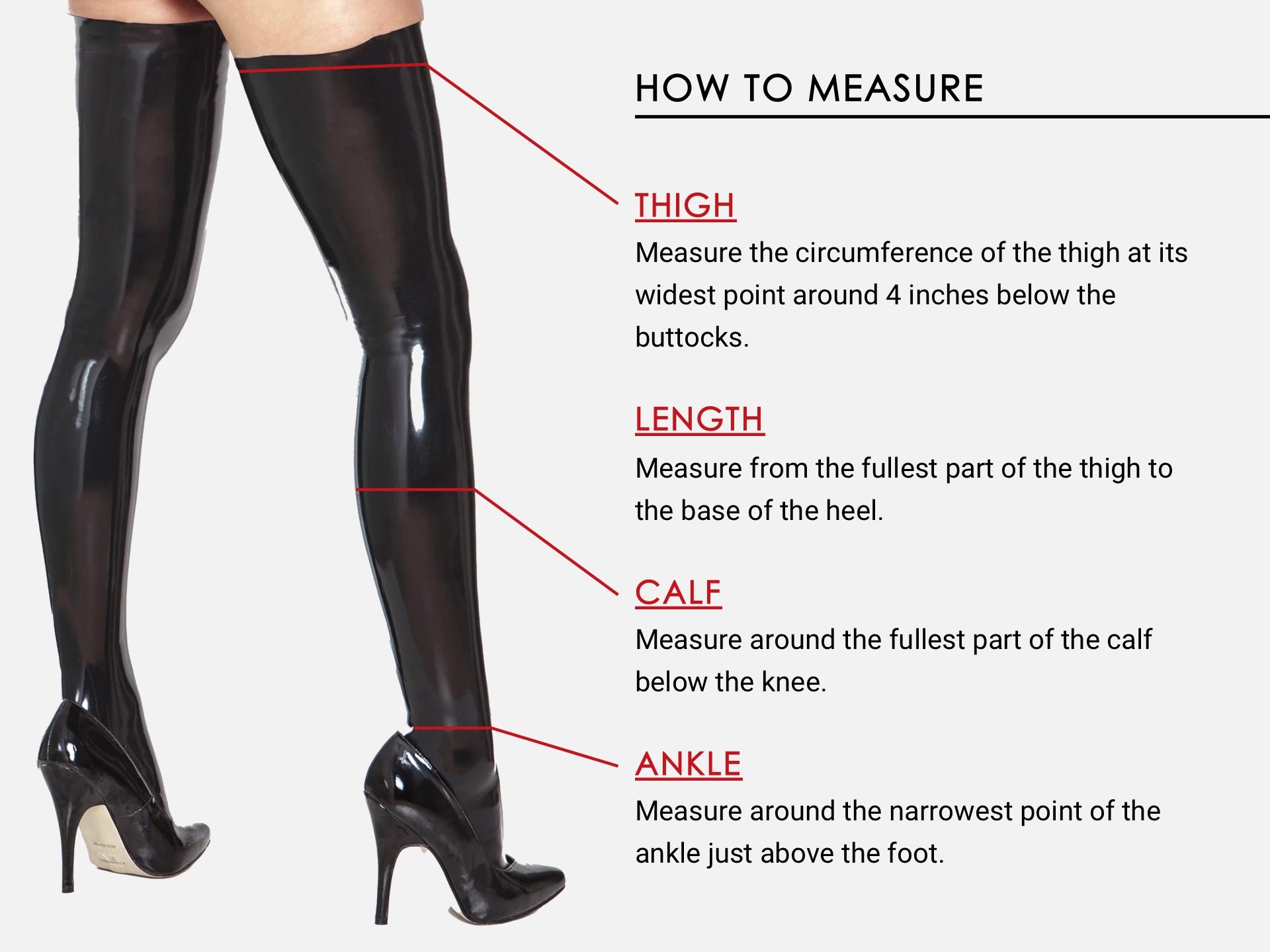 How to measure stockings