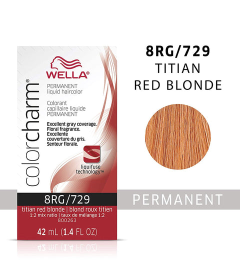 kontrollere Donation Kærlig Wella ColorCharm Permanent Liquid Hair Color 8RG/Titian Red Blonde, 42 –  Pro Beauty Supplies
